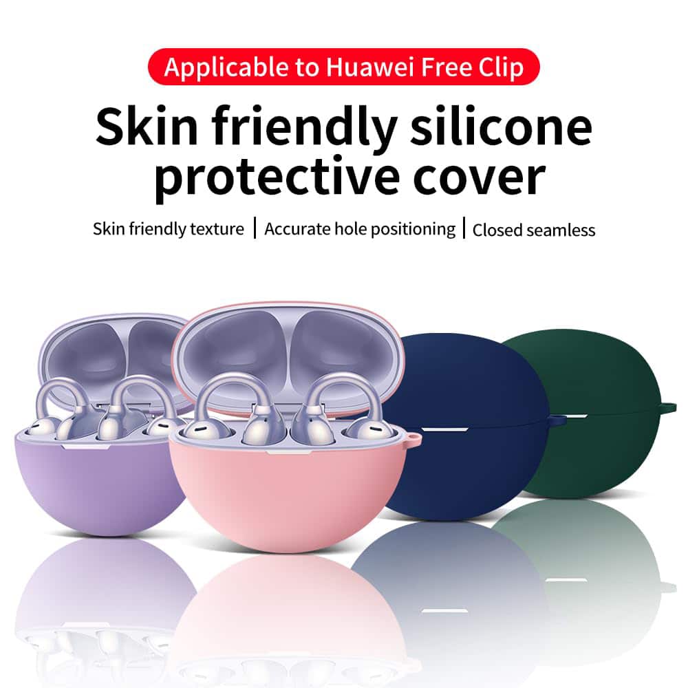 Techsuit - Θήκη Σιλικόνης - για Huawei FreeClip, Λείο Υπερλεπτό Υλικό - Μαύρο - Image 6