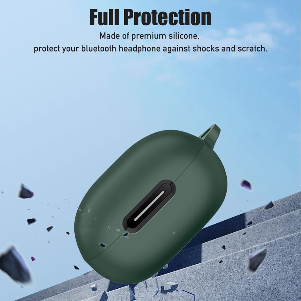 Techsuit - Θήκη Σιλικόνης - για OnePlus Buds Pro 2, Λείο Υπερλεπτό Υλικό - Μαύρο - Image 2
