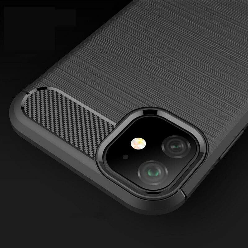 Techsuit Carbon Silicone - θήκη για Apple iPhone 12 mini - Μαύρο - Image 5