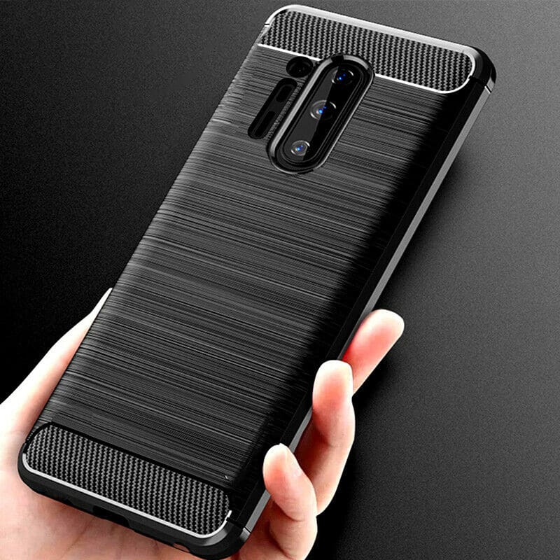 Techsuit Carbon Silicone - θήκη για Oneplus 8 Pro - Μαύρο - Image 6