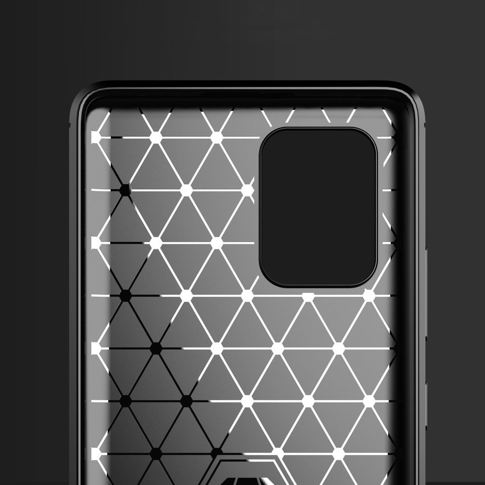 Techsuit Carbon Silicone - θήκη για Samsung Galaxy S10 Lite - Μαύρο - Image 2