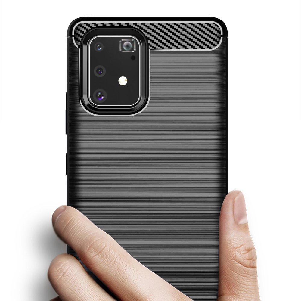 Techsuit Carbon Silicone - θήκη για Samsung Galaxy S10 Lite - Μαύρο - Image 4