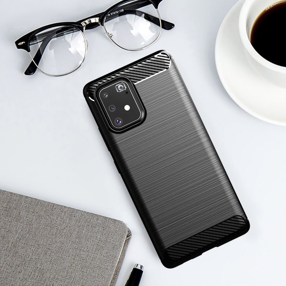 Techsuit Carbon Silicone - θήκη για Samsung Galaxy S10 Lite - Μαύρο - Image 6