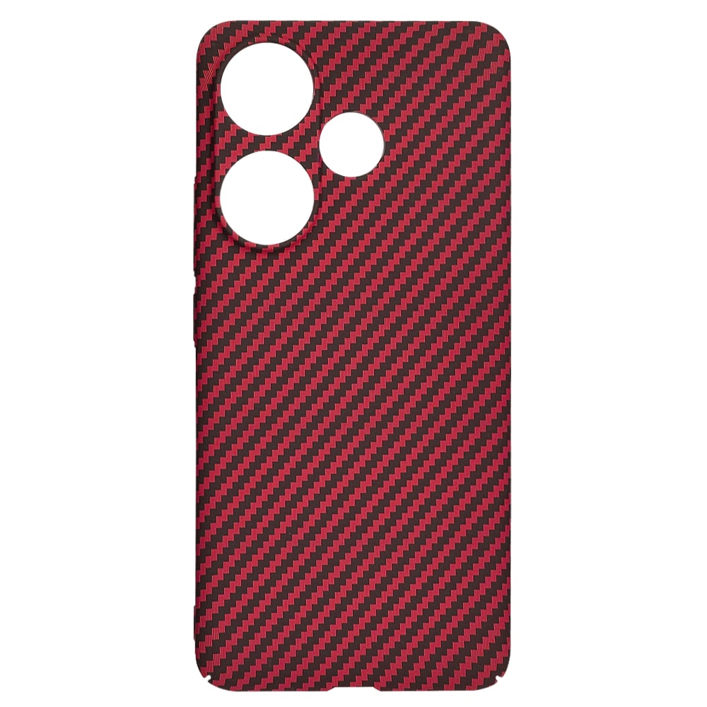 Techsuit Carbonite FiberShell - θήκη για Xiaomi Poco F6 - Κόκκινο - Image 4