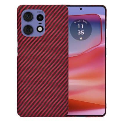 Techsuit Carbonite FiberShell - θήκη για Motorola Edge 50 Pro - Κόκκινο