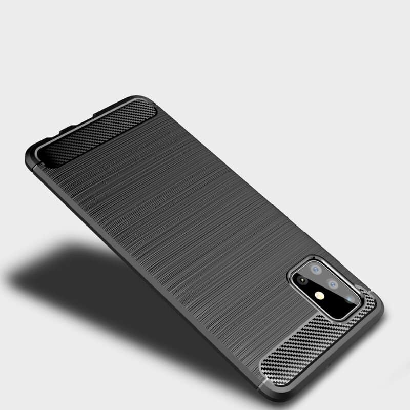 Techsuit Carbon Silicone - θήκη για Samsung Galaxy A51 - Μαύρο - Image 4