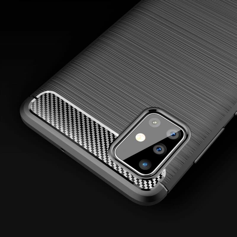 Techsuit Carbon Silicone - θήκη για Samsung Galaxy A51 - Μαύρο - Image 5