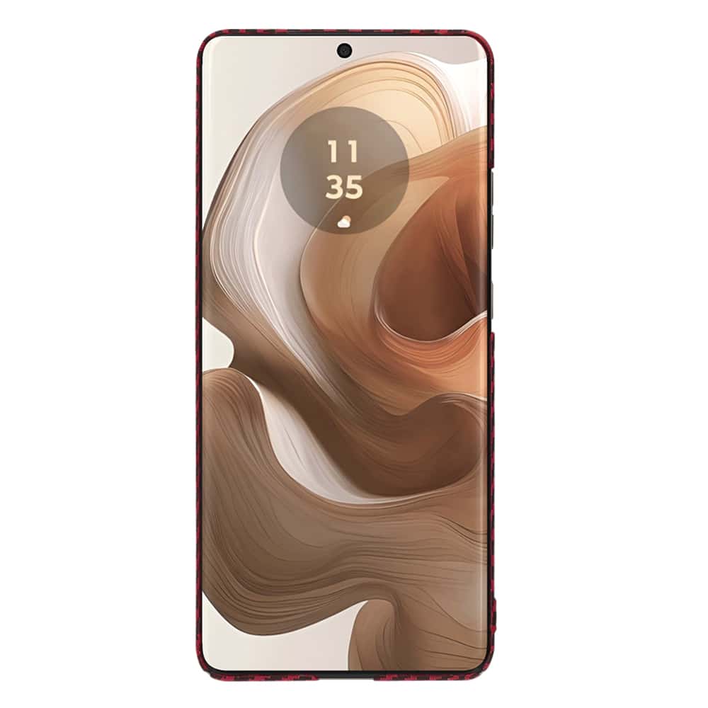 Techsuit Carbonite FiberShell - θήκη για Motorola Edge 50 Ultra - Κόκκινο - Image 2