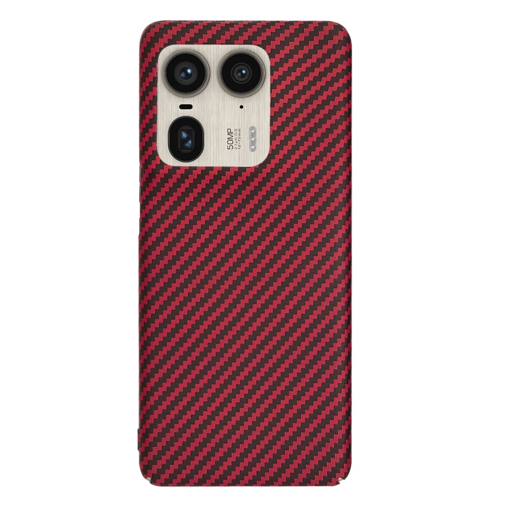 Techsuit Carbonite FiberShell - θήκη για Motorola Edge 50 Ultra - Κόκκινο - Image 3