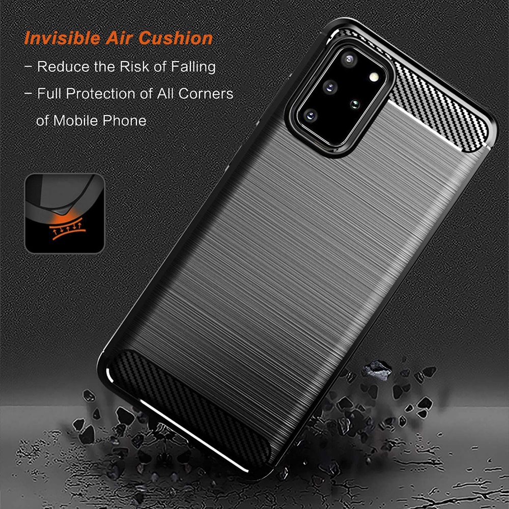 Techsuit Carbon Silicone - θήκη για Samsung Galaxy S20+ - Μαύρο - Image 5