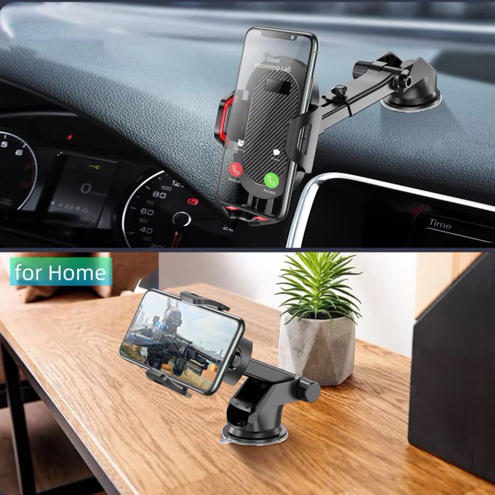 Techsuit - Car Holder (S113) - Gravity Grip for Dashboard, Windshield - Black - Image 2