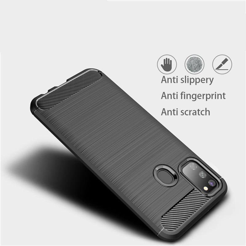 Techsuit Carbon Silicone - θήκη για Samsung Galaxy M21 - Μαύρο - Image 5