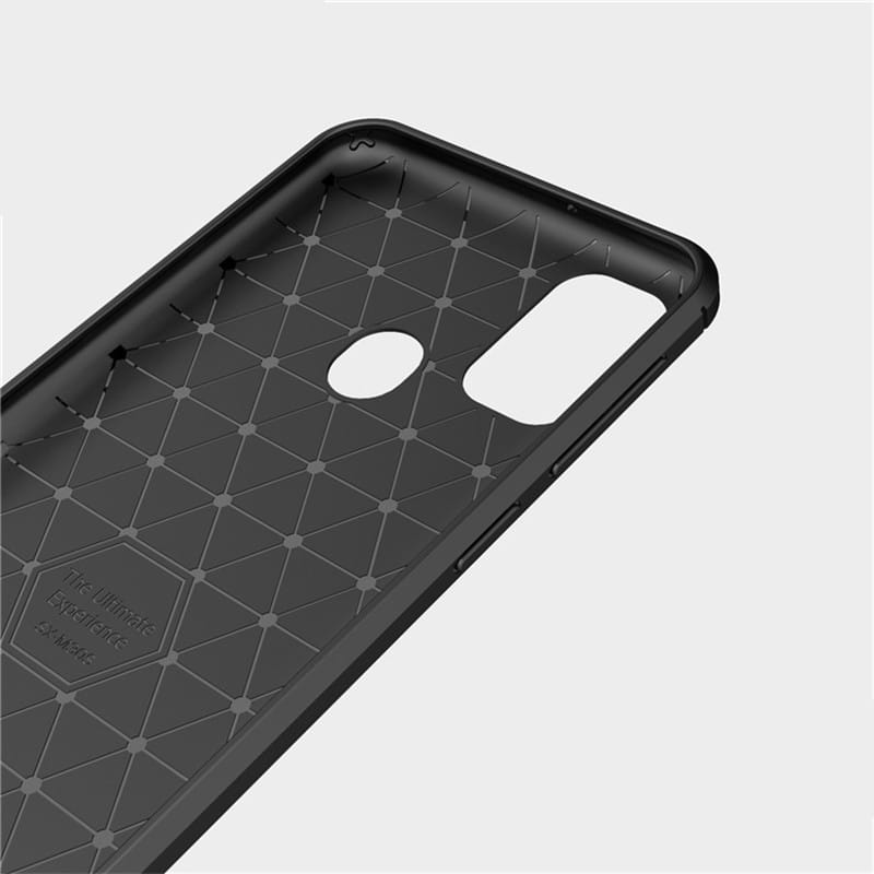 Techsuit Carbon Silicone - θήκη για Samsung Galaxy M21 - Μαύρο - Image 6
