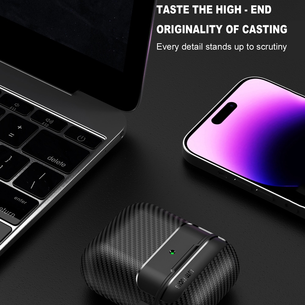 Techsuit - CarbonFiber - για AirPods 1 - Μαύρο - Image 6