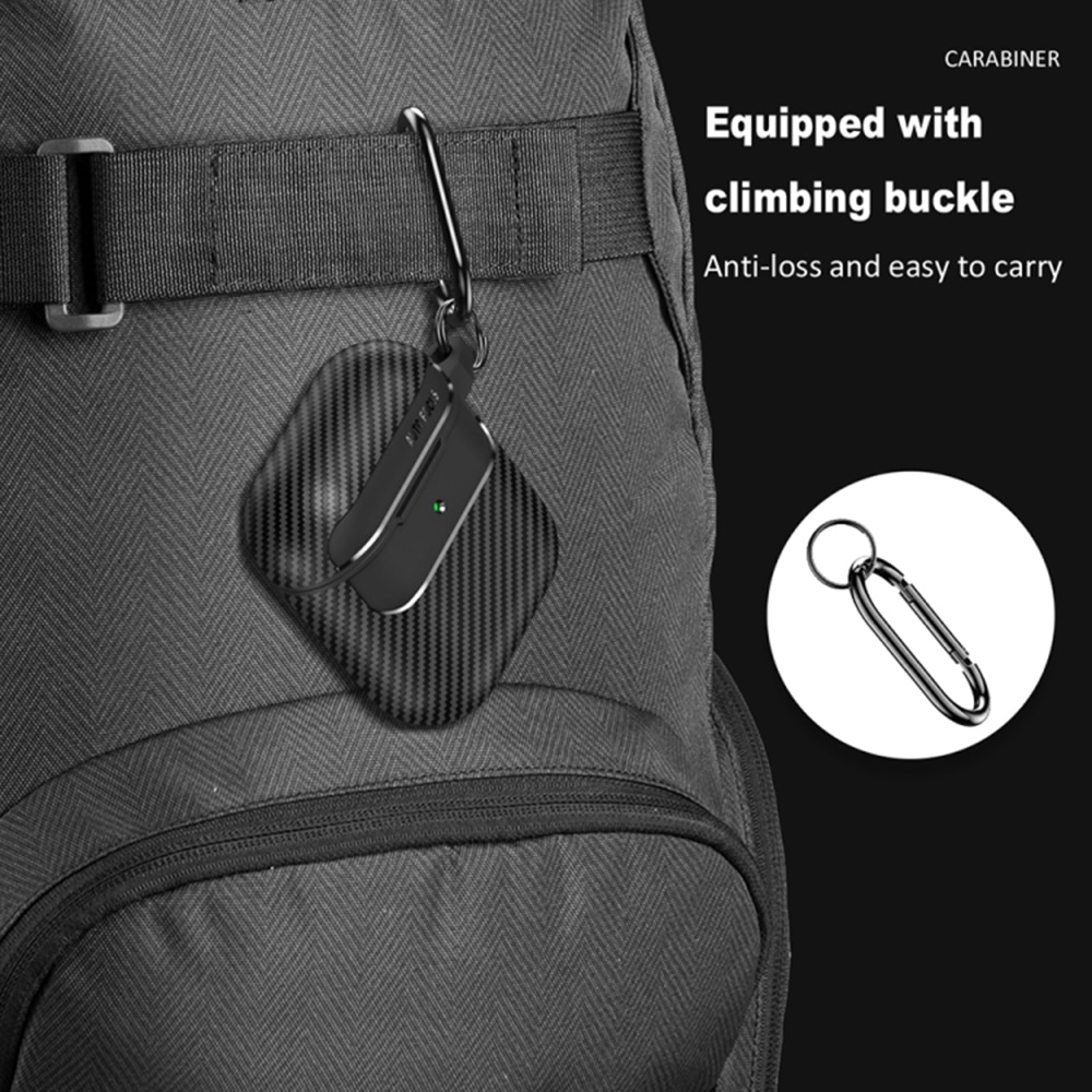 Techsuit - CarbonFiber - για AirPods 1 - Μαύρο - Image 8