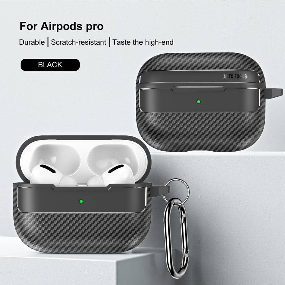 Techsuit - CarbonFiber - για AirPods Pro 1 - Μαύρο - Image 2