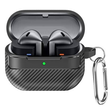 Techsuit - CarbonFiber - για Samsung Galaxy Buds 3 - Μαύρο
