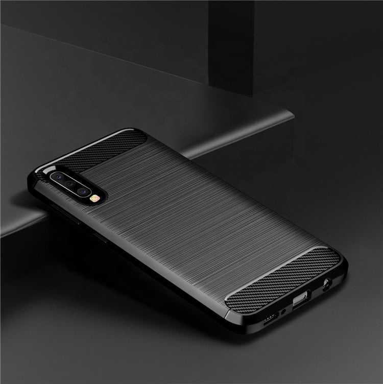 Techsuit Carbon Silicone - θήκη για Samsung Galaxy A30s - Μαύρο - Image 2