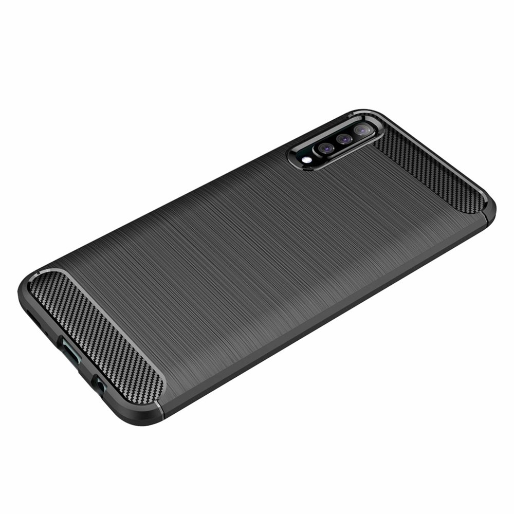 Techsuit Carbon Silicone - θήκη για Samsung Galaxy A30s - Μαύρο - Image 6