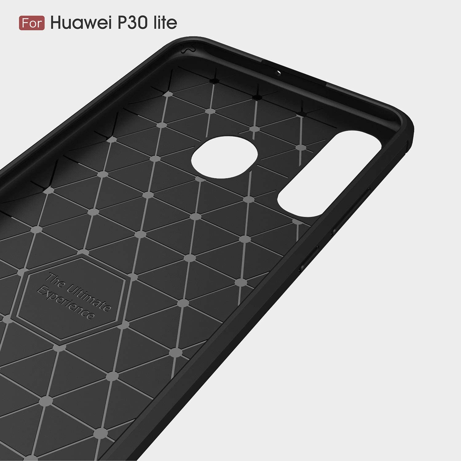 Techsuit Carbon Silicone - θήκη για Huawei P30 lite - Μαύρο - Image 3