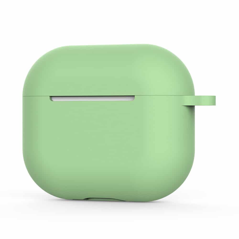 Techsuit - Θήκη Σιλικόνης - για AirPods 4, Λείο Υπερλεπτό Υλικό - Μέντα Πράσινο - Image 2