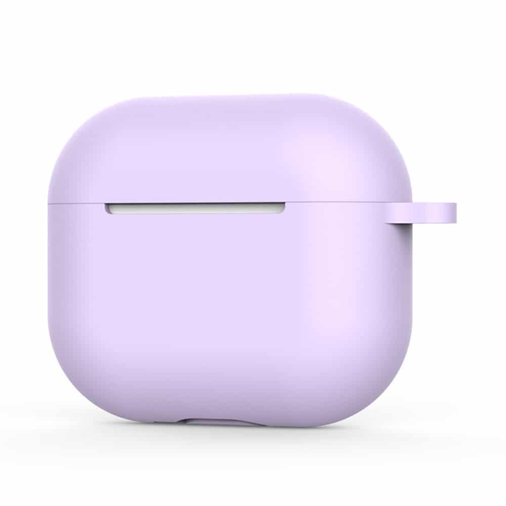 Techsuit - Θήκη Σιλικόνης - για AirPods 4, Λείο Υπερλεπτό Υλικό - Μωβ - Image 2