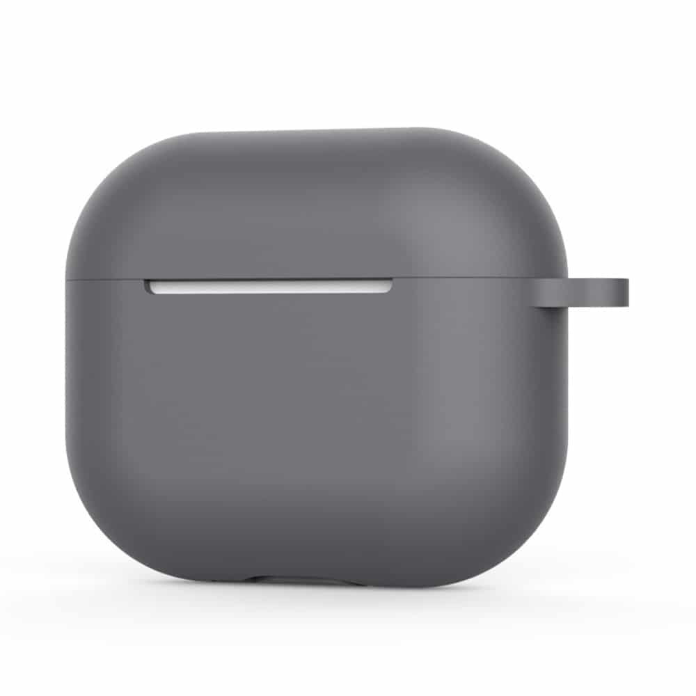 Techsuit - Θήκη Σιλικόνης - για AirPods 4, Λείο Υπερλεπτό Υλικό - Γκρι - Image 2
