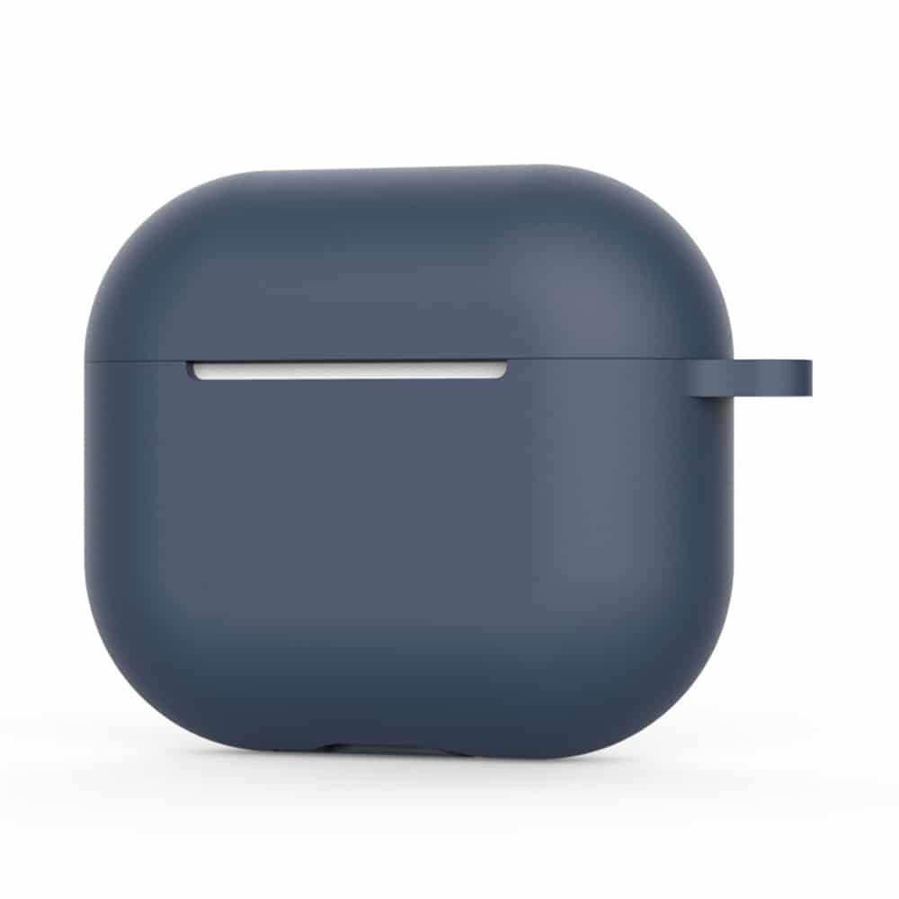 Techsuit - Θήκη Σιλικόνης - για AirPods 4, Λείο Υπερλεπτό Υλικό - Ναυτικό Μπλε - Image 2