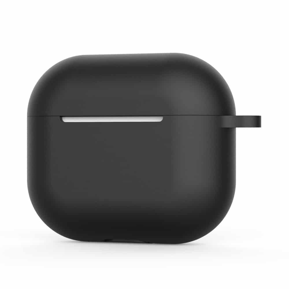 Techsuit - Θήκη σιλικόνης - για AirPods 4, Λείο υπερλεπτό υλικό - Μαύρο - Image 2