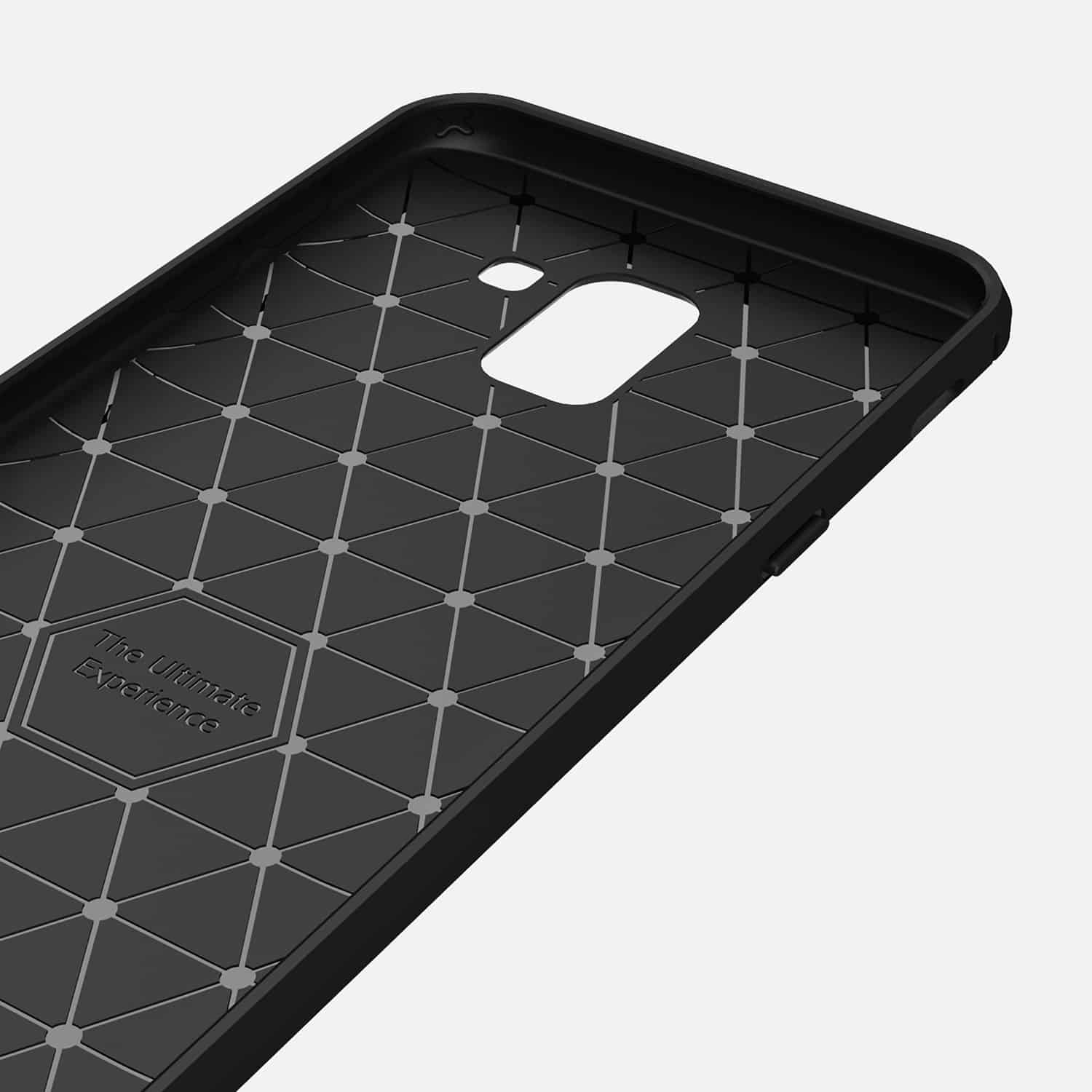 Techsuit Carbon Silicone - θήκη για Samsung Galaxy J6 - Μαύρο - Image 6