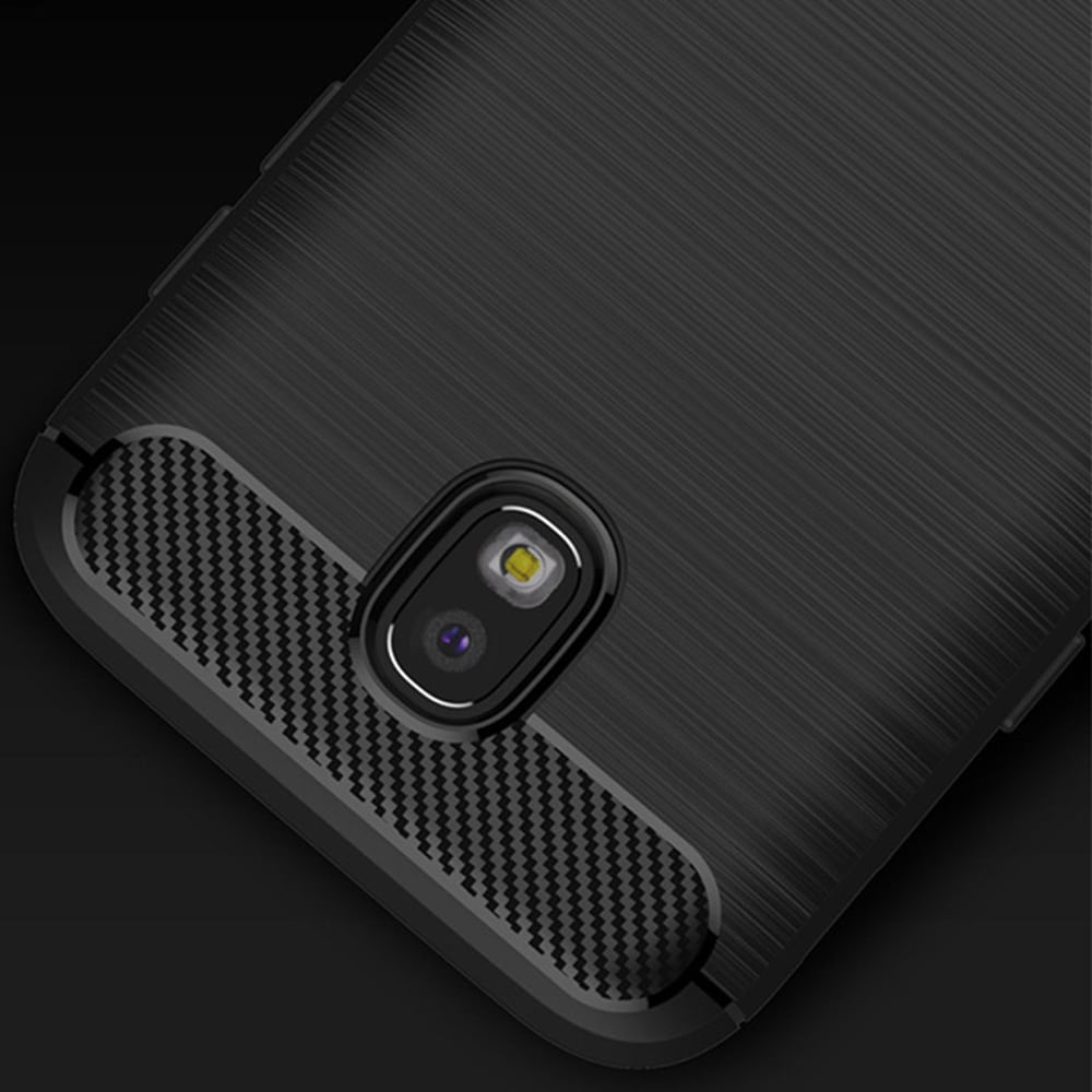 Techsuit Carbon Silicone - θήκη για Samsung Galaxy J7 (2017) - Μαύρο - Image 4
