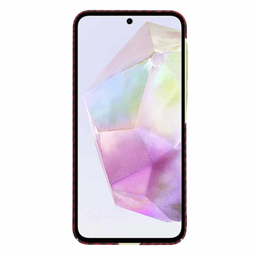 Techsuit Carbonite FiberShell - θήκη για Samsung Galaxy A35 - Κόκκινο - Image 2