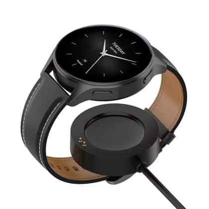Techsuit - SmartWatch Wireless Charging Καλώδιο (TXC5) - for Xiaomi Watch H1/2 Pro/S2, USB, 5W with Desk Holder - Black
