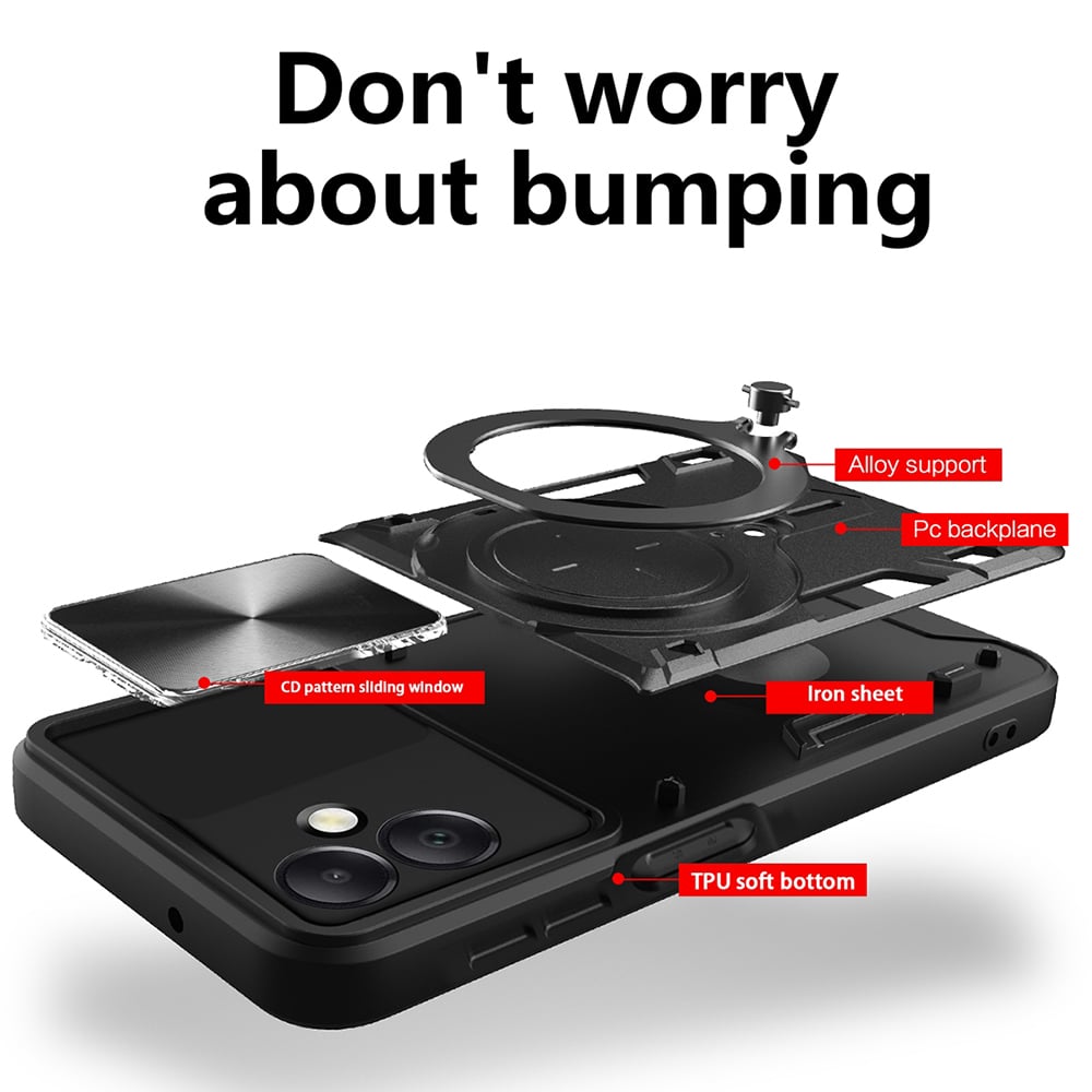 Techsuit CamGuard Pro - θήκη για Samsung Galaxy A06 - Κόκκινο - Image 2