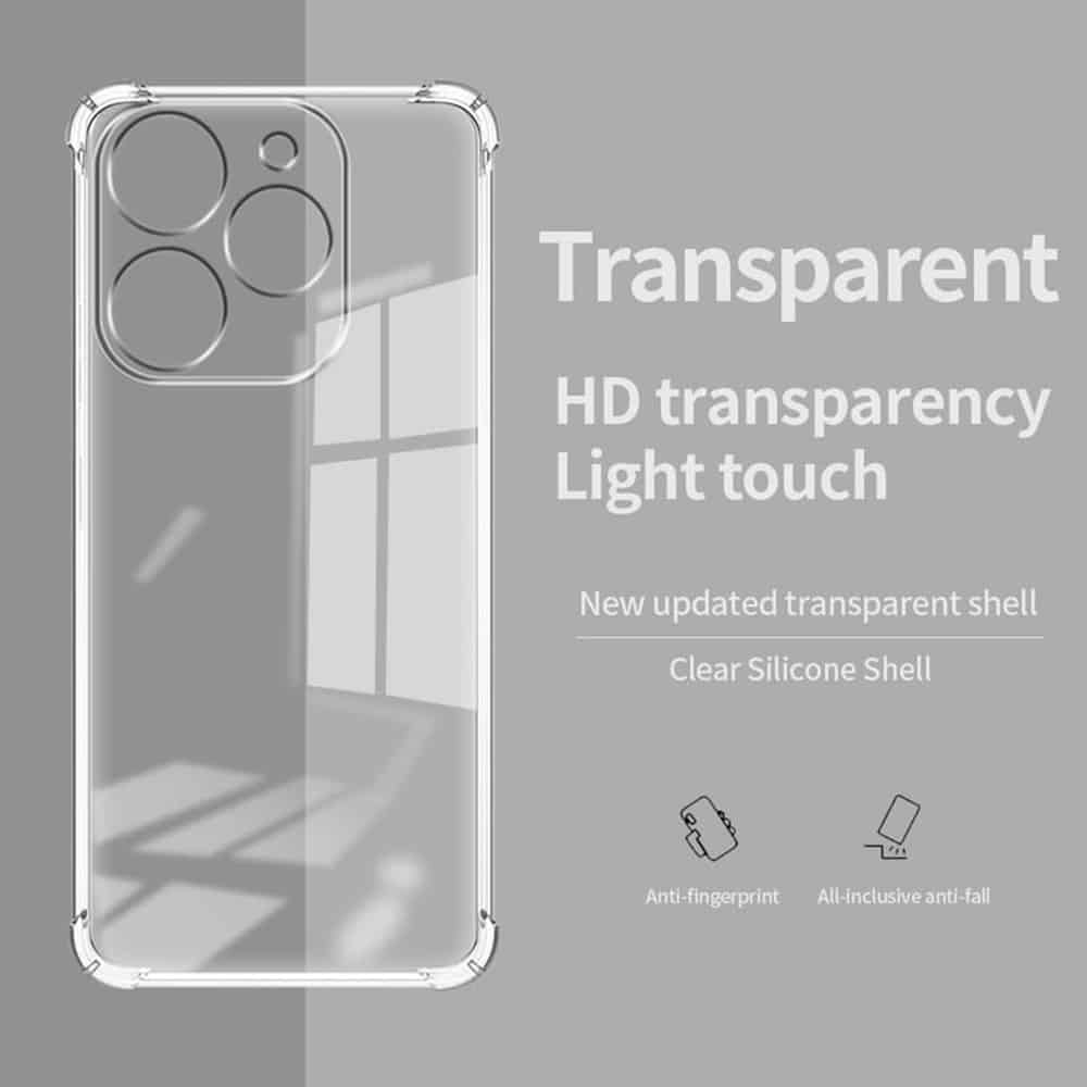 Techsuit Shockproof Clear Silicone - θήκη για Tecno Spark 20 Pro - Διάφανο - Image 4