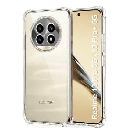 Techsuit Shockproof Clear Silicone - θήκη για Realme 13 Pro - Διάφανο