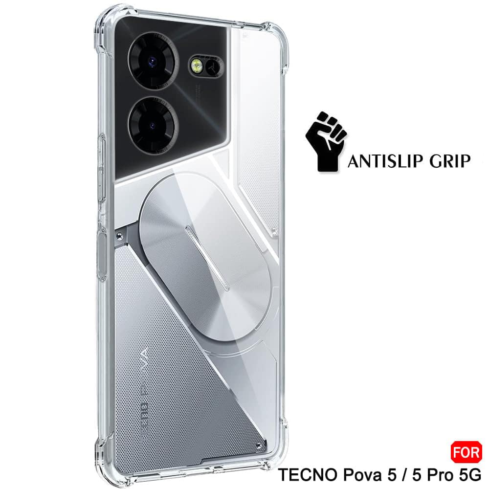 Techsuit Shockproof Clear Silicone - θήκη για Tecno Pova 5 Pro - Διάφανο - Image 2