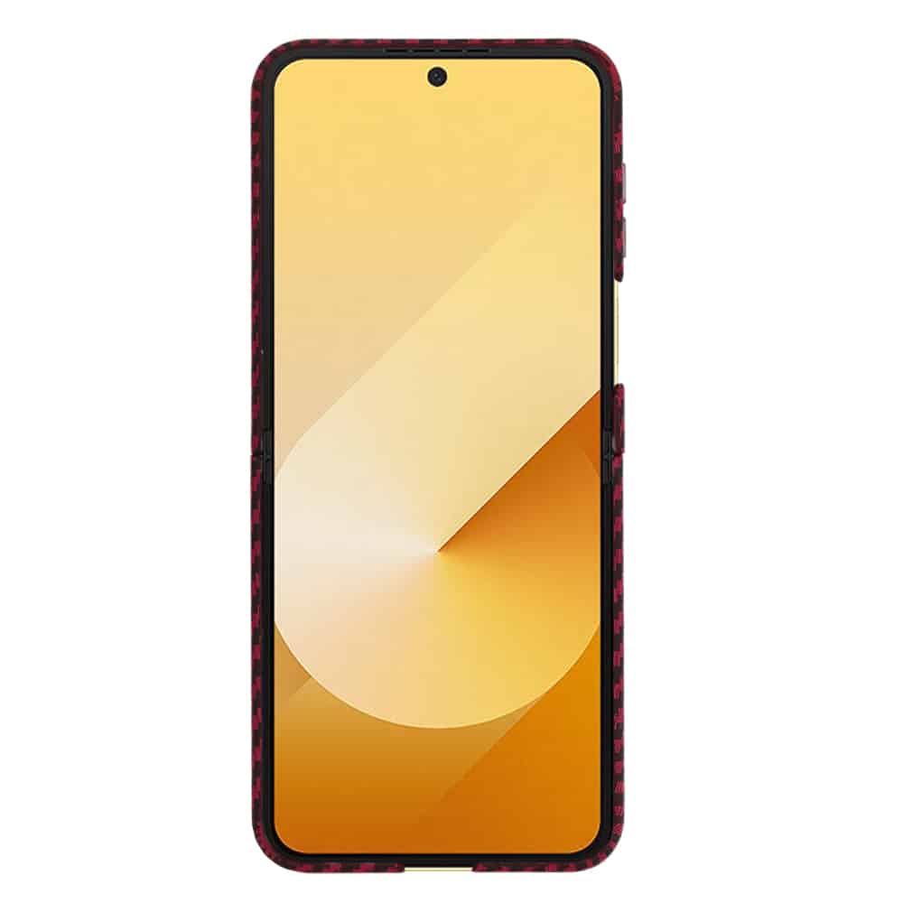 Techsuit Carbonite FiberShell - θήκη για Samsung Galaxy Z Flip6 / Flip7 FE - Κόκκινο - Image 2