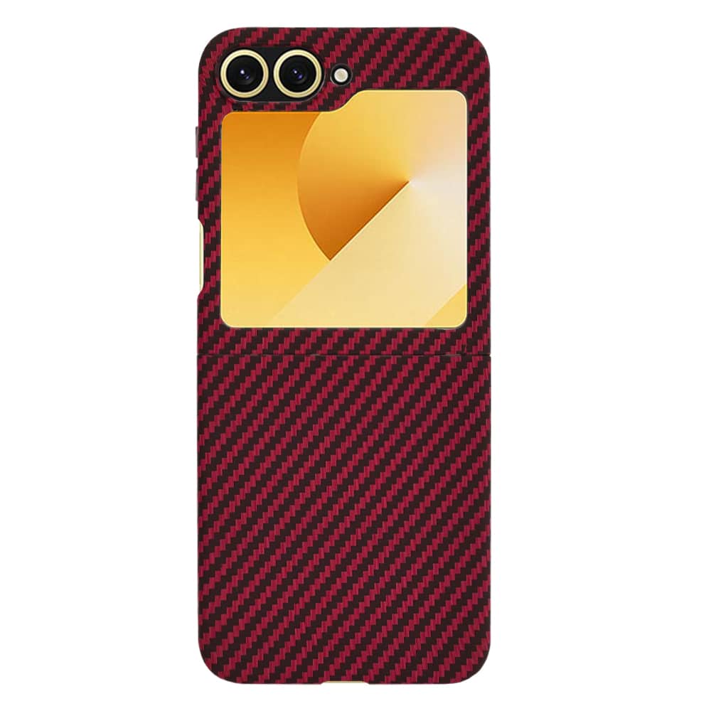 Techsuit Carbonite FiberShell - θήκη για Samsung Galaxy Z Flip6 / Flip7 FE - Κόκκινο - Image 3