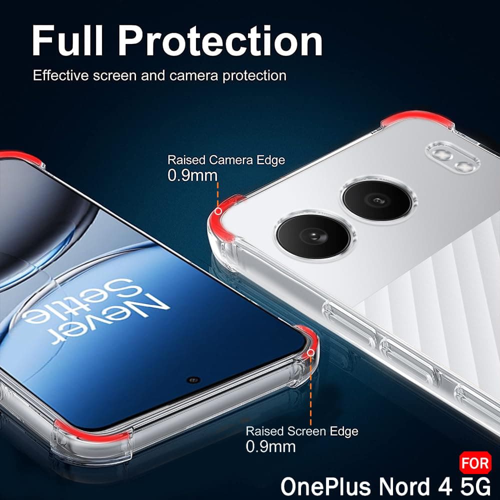 Techsuit Shockproof Clear Silicone - θήκη για Oneplus Nord 4 - Διάφανο - Image 5
