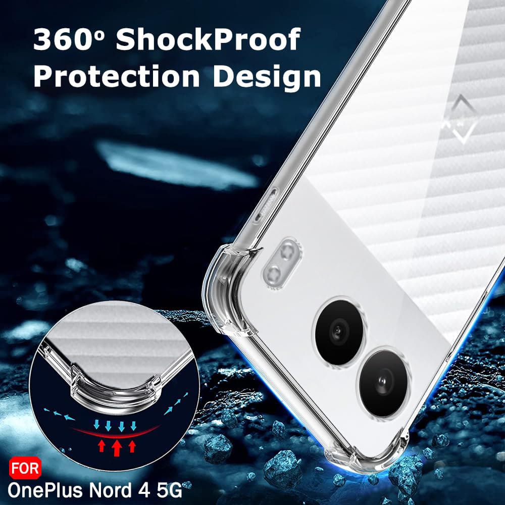 Techsuit Shockproof Clear Silicone - θήκη για Oneplus Nord 4 - Διάφανο - Image 6