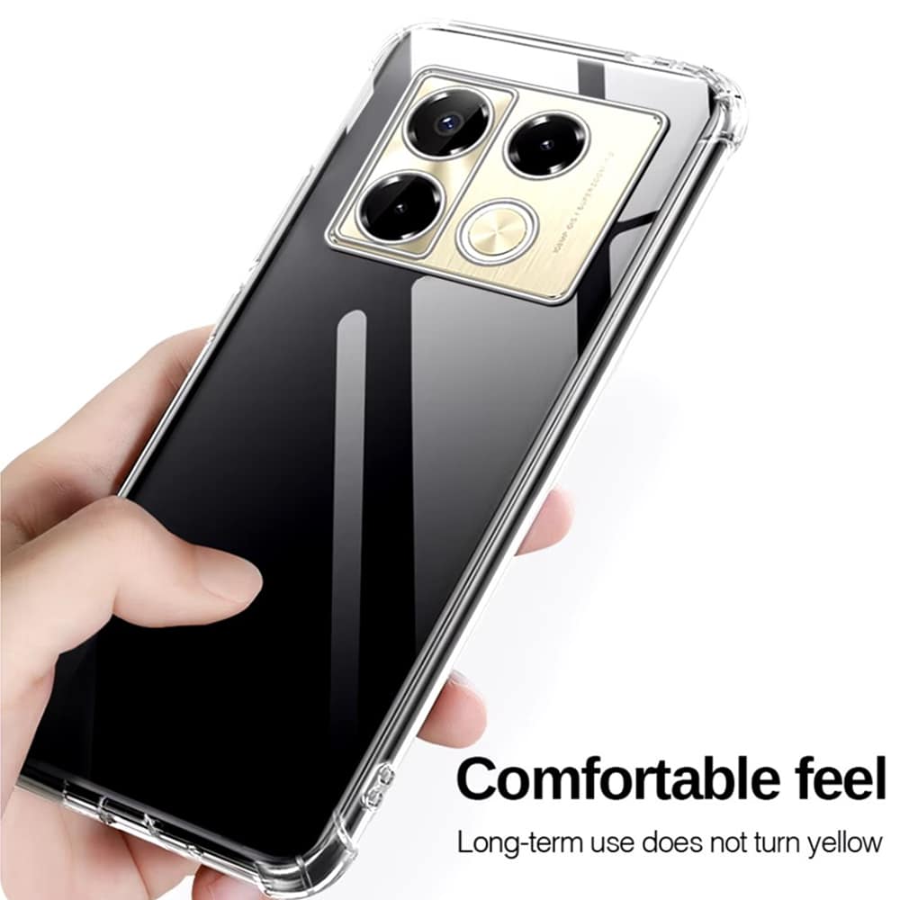 Techsuit Shockproof Clear Silicone - θήκη για Infinix Note 40 Pro 4G - Διάφανο - Image 5