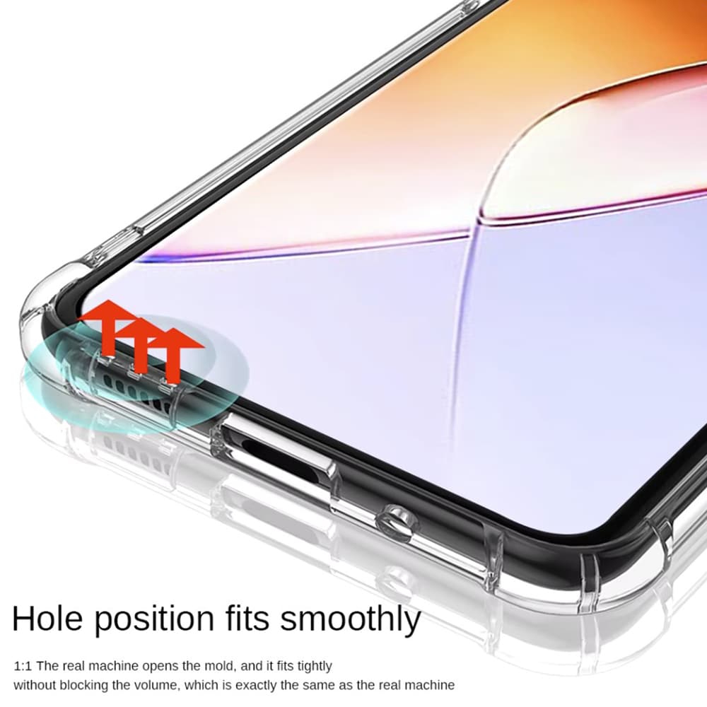 Techsuit Shockproof Clear Silicone - θήκη για Infinix Note 40 Pro 4G - Διάφανο - Image 4