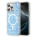 Techsuit Sparkly Glitter - θήκη για Apple iPhone 16 Pro Max - Μπλε