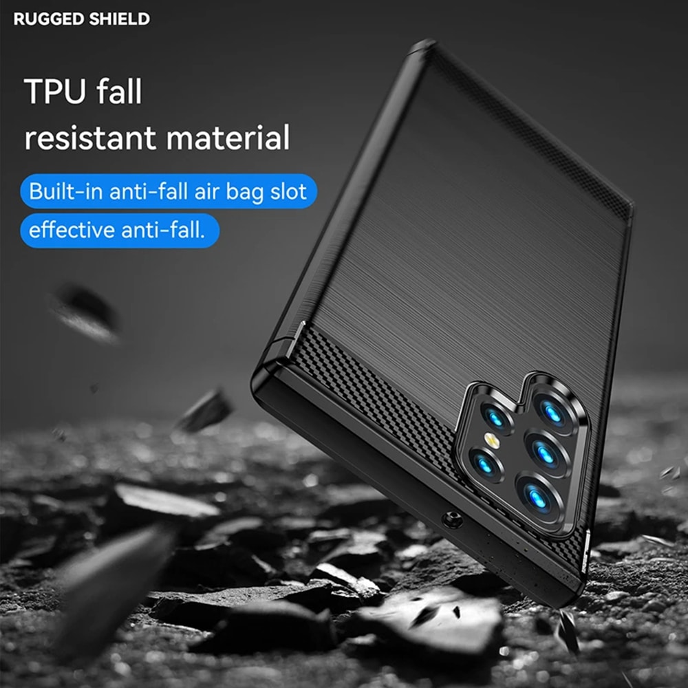 Techsuit Carbon Silicone - θήκη για Oppo A40 4G - Μαύρο - Image 4