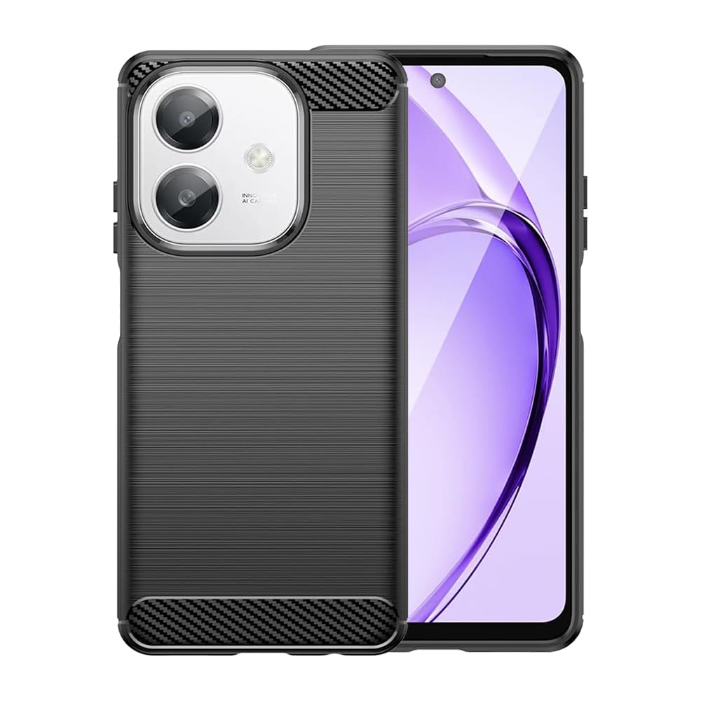 Techsuit Carbon Silicone - θήκη για Oppo A40 4G - Μαύρο - Image 2