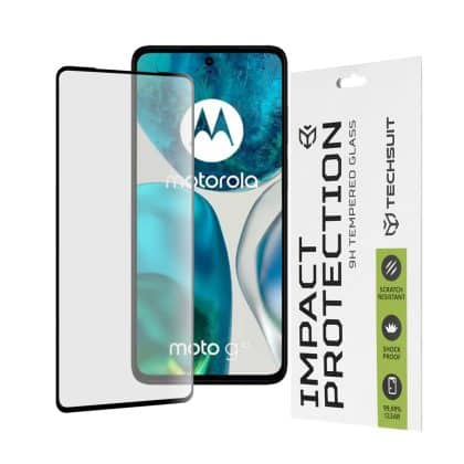 Techsuit - 111D Πλήρης Κάλυψη / Full Glue Γυαλί - Motorola Moto G52 / Moto G82 5G - Μαύρο