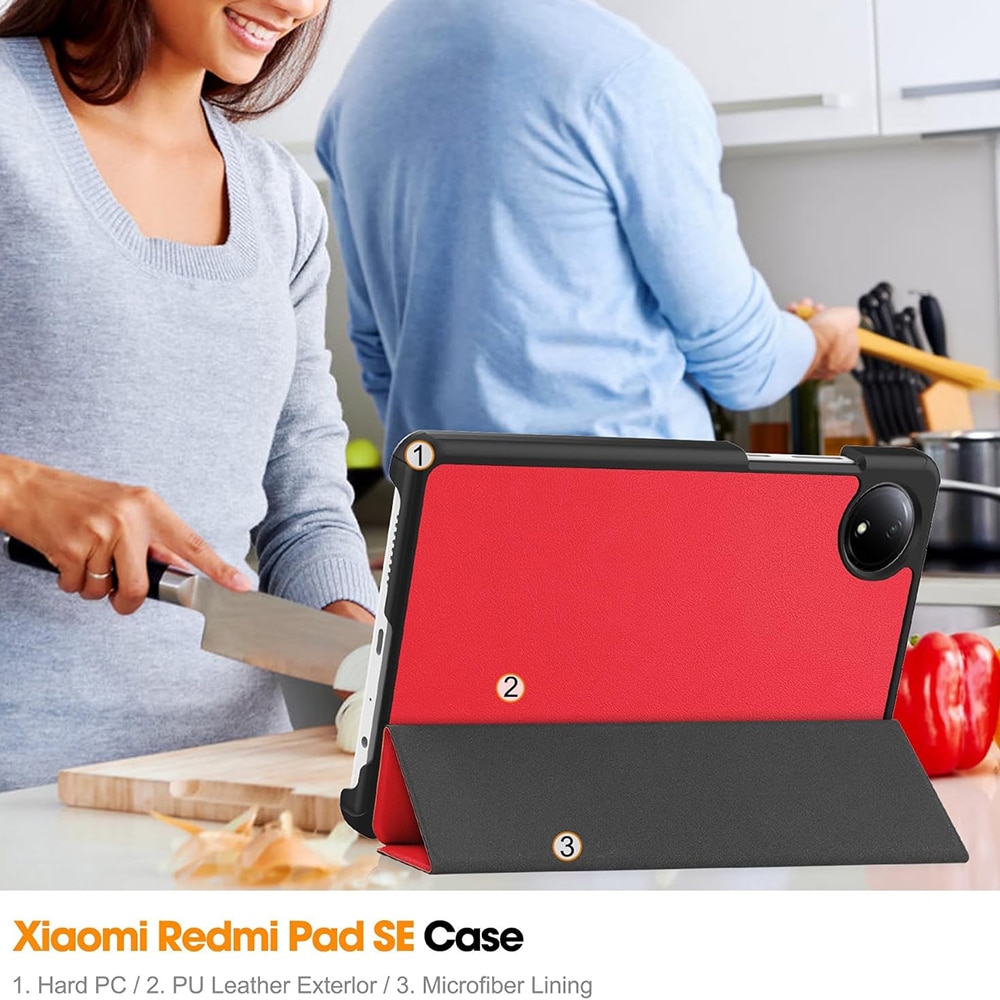 Techsuit FoldPro - θήκη για Xiaomi Redmi Pad SE - Κόκκινο - Image 6