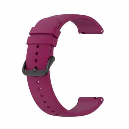 Techsuit - Watchband 20mm (W001) - Samsung Galaxy Watch 4/5/Active 2, Huawei Watch GT 3 (42mm)/GT 3 Pro (43mm) - Dark Red