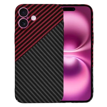 Techsuit Carbonite FiberShell - θήκη για Apple iPhone 16 Plus - Κόκκινο